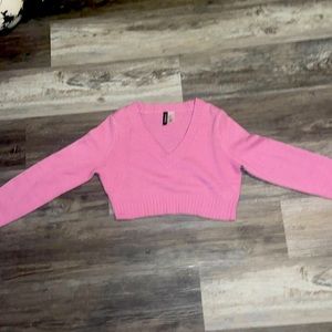 H&M Pink Cropped Longsleeve